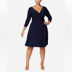 NY Collection
Plus Size Ruched A-Line Dress